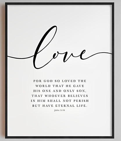 Handmade (Faith Hope Love) Bible Verse Canvas by Your Bible Book™